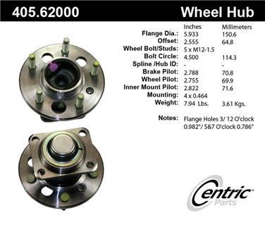 Wheel Bearing and Hub Assembly CE 405.62000E