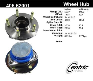 Wheel Bearing and Hub Assembly CE 405.62001E