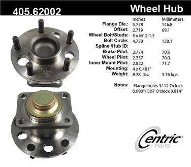 Wheel Bearing and Hub Assembly CE 405.62002E