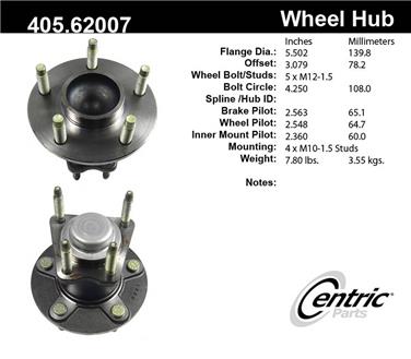 Wheel Bearing and Hub Assembly CE 405.62007E