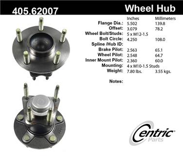 Wheel Bearing and Hub Assembly CE 405.62007