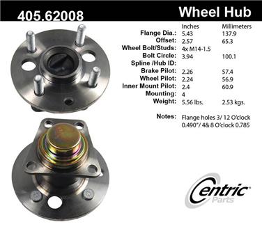 Wheel Bearing and Hub Assembly CE 405.62008