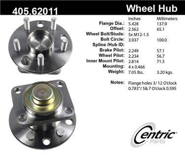 Wheel Bearing and Hub Assembly CE 405.62011E