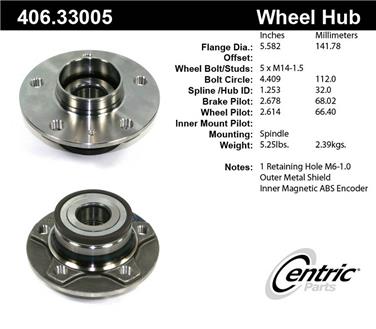 Wheel Bearing and Hub Assembly CE 406.33005