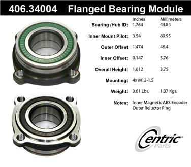 Wheel Bearing and Hub Assembly CE 406.34004E