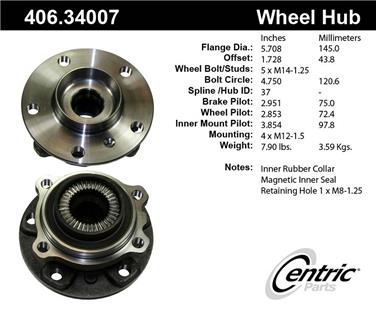 Wheel Bearing and Hub Assembly CE 406.34007