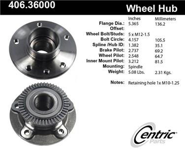 Wheel Bearing and Hub Assembly CE 406.36000E