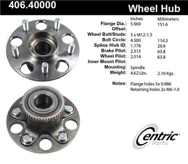 Wheel Bearing and Hub Assembly CE 406.40000E