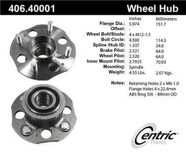 Wheel Bearing and Hub Assembly CE 406.40001