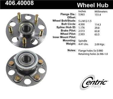 Wheel Bearing and Hub Assembly CE 406.40008E