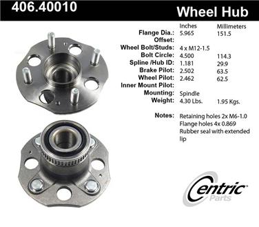 Wheel Bearing and Hub Assembly CE 406.40010E