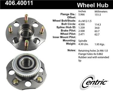 Wheel Bearing and Hub Assembly CE 406.40011E