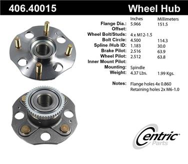 Wheel Bearing and Hub Assembly CE 406.40015