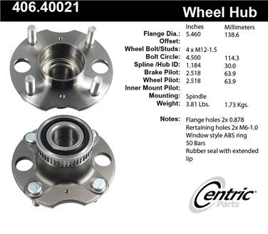 Wheel Bearing and Hub Assembly CE 406.40021E