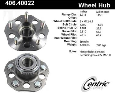 Wheel Bearing and Hub Assembly CE 406.40022E