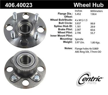 Wheel Bearing and Hub Assembly CE 406.40023E