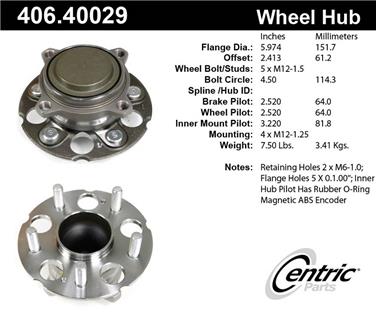 Wheel Bearing and Hub Assembly CE 406.40029