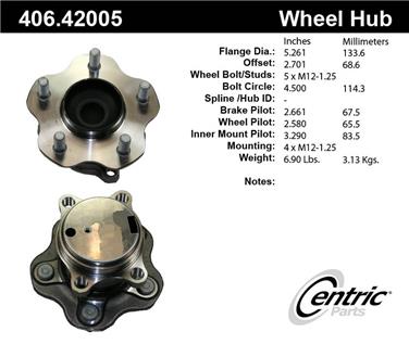 Wheel Bearing and Hub Assembly CE 406.42005