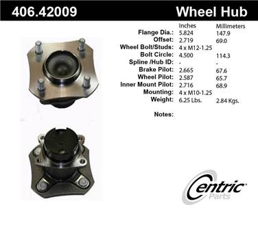 Wheel Bearing and Hub Assembly CE 406.42009E