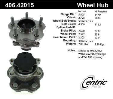 Wheel Bearing and Hub Assembly CE 406.42015