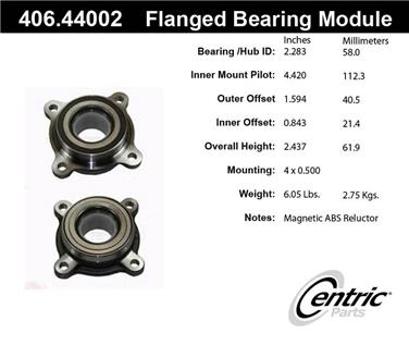 Wheel Bearing and Hub Assembly CE 406.44002E