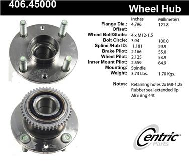 Wheel Bearing and Hub Assembly CE 406.45000E