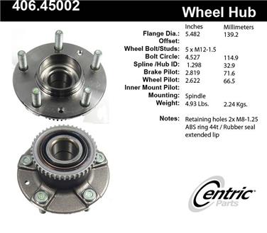 Wheel Bearing and Hub Assembly CE 406.45002E