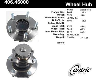 Wheel Bearing and Hub Assembly CE 406.46000E