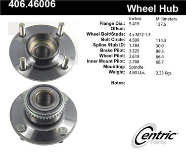 Wheel Bearing and Hub Assembly CE 406.46006E