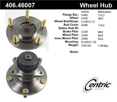 Wheel Bearing and Hub Assembly CE 406.46007