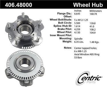 Wheel Bearing and Hub Assembly CE 406.48000E