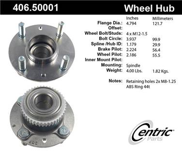 Wheel Bearing and Hub Assembly CE 406.50001