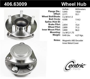 Wheel Bearing and Hub Assembly CE 406.63009