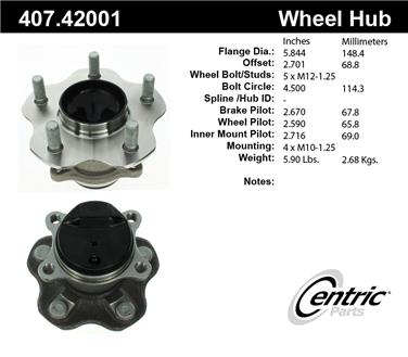 Wheel Bearing and Hub Assembly CE 407.42001