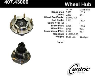 Wheel Bearing and Hub Assembly CE 407.43000E