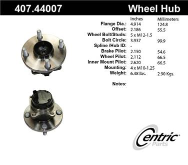 Wheel Bearing and Hub Assembly CE 407.44007E