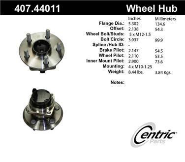 Wheel Bearing and Hub Assembly CE 407.44011E