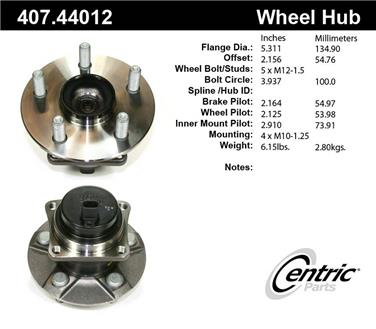 Wheel Bearing and Hub Assembly CE 407.44012E