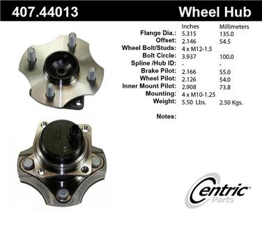 Wheel Bearing and Hub Assembly CE 407.44013E