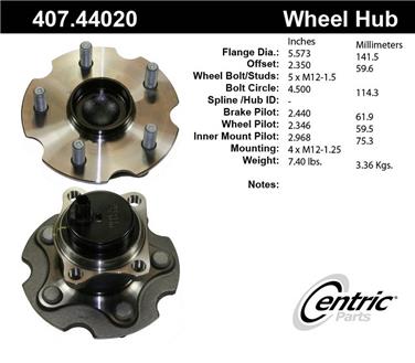 Wheel Bearing and Hub Assembly CE 407.44020E