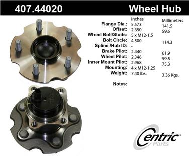 Wheel Bearing and Hub Assembly CE 407.44020