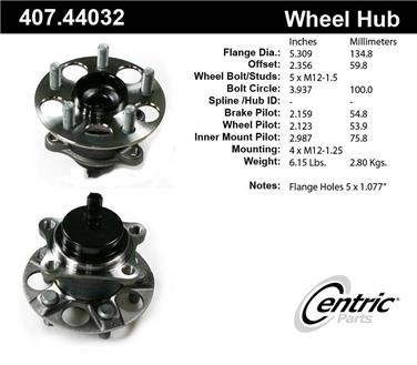 Wheel Bearing and Hub Assembly CE 407.44032