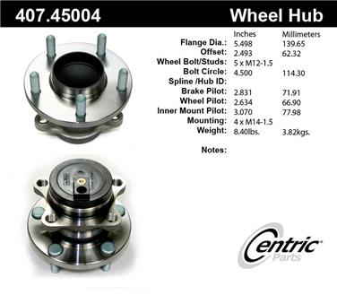 Wheel Bearing and Hub Assembly CE 407.45004