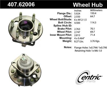 Wheel Bearing and Hub Assembly CE 407.62006E