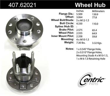 Wheel Bearing and Hub Assembly CE 407.62021E