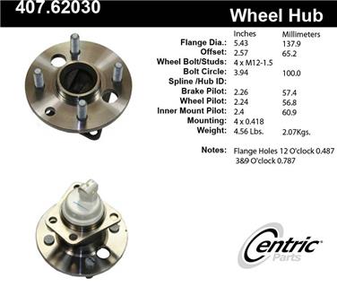 Wheel Bearing and Hub Assembly CE 407.62030E