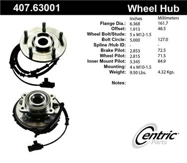 Wheel Bearing and Hub Assembly CE 407.63001E