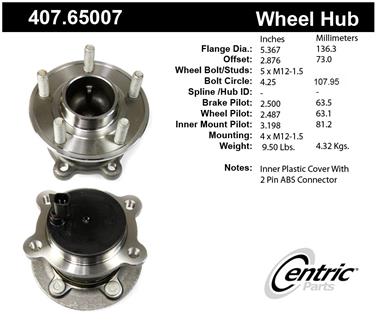 Wheel Bearing and Hub Assembly CE 407.65007E