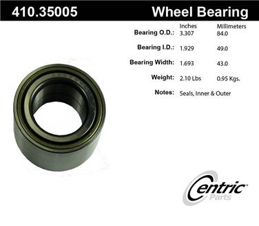 Wheel Bearing and Race Set CE 410.35005E