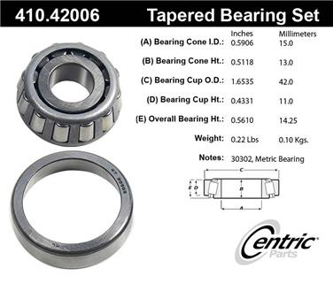 Wheel Bearing and Race Set CE 410.42006E